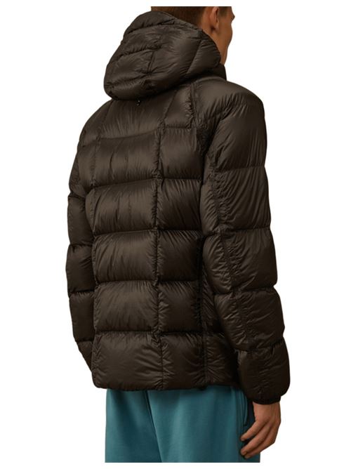 Giaccone da uomo in tessuto tecnico immbottito di piuma d'oca, colore nero C.P. COMPANY | OW002A110416A999